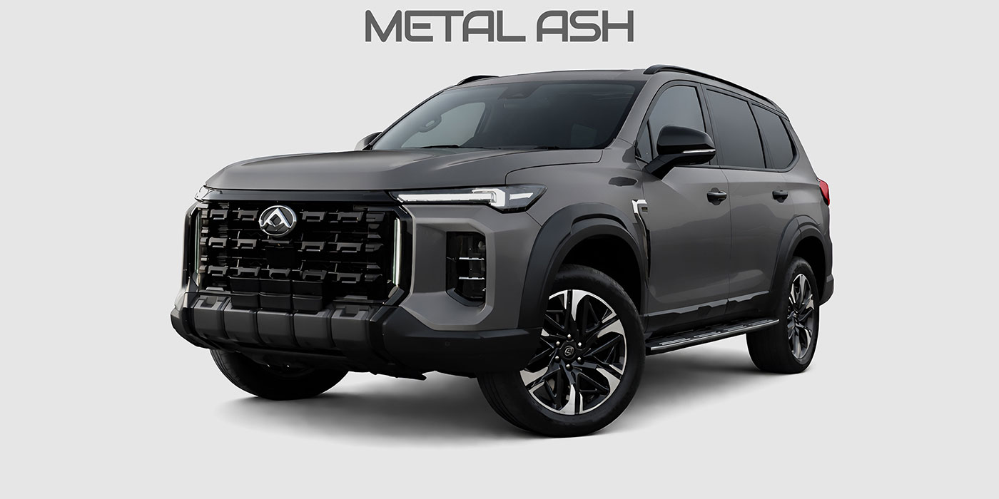 Metal Ash LDV D90 SUV front three quarter view